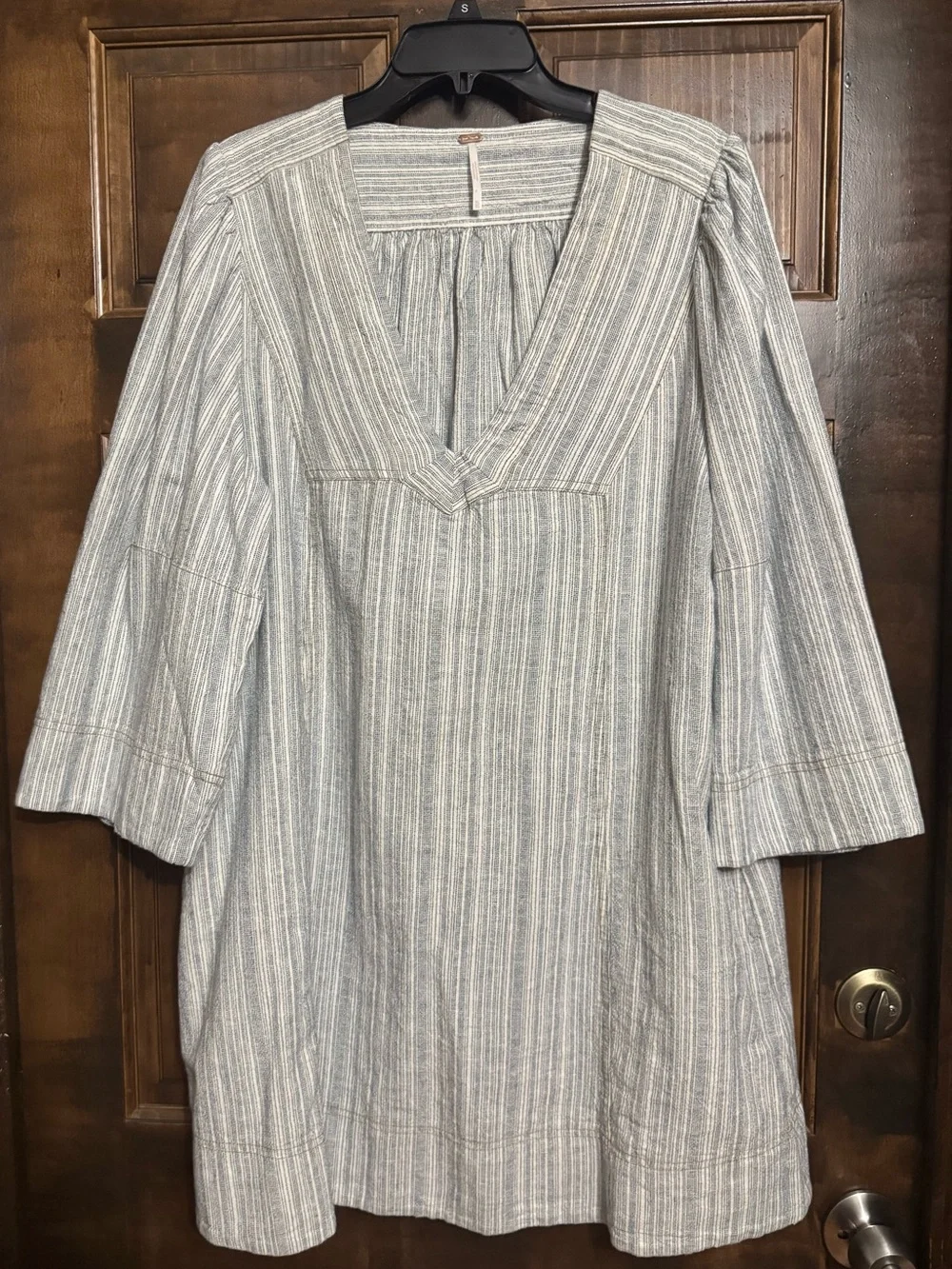 Free People Women's Goldie Balloon-Sleeve V-Neck Dress